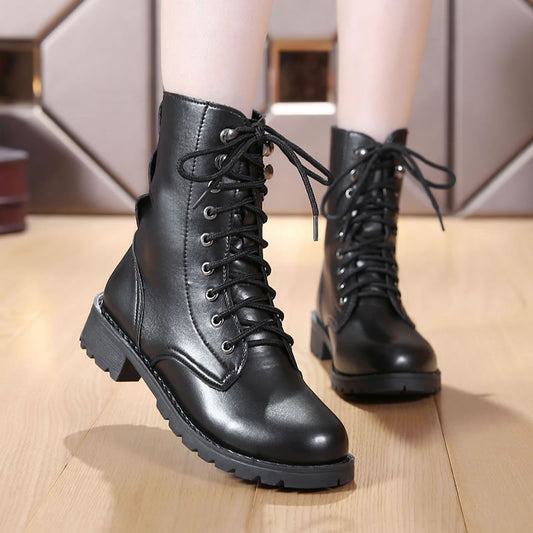 Bold high top leather Boots for Women. Leather boots, Motorcycle boots