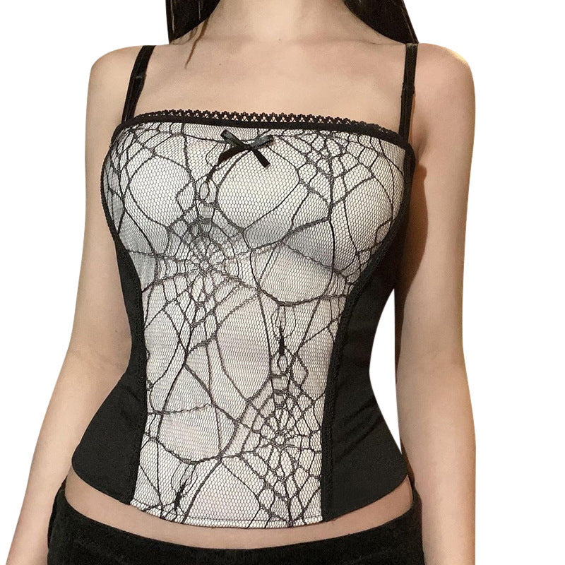 Spider Web Tank Top | Kawaii Tank Top | (Gothic Tank Top)