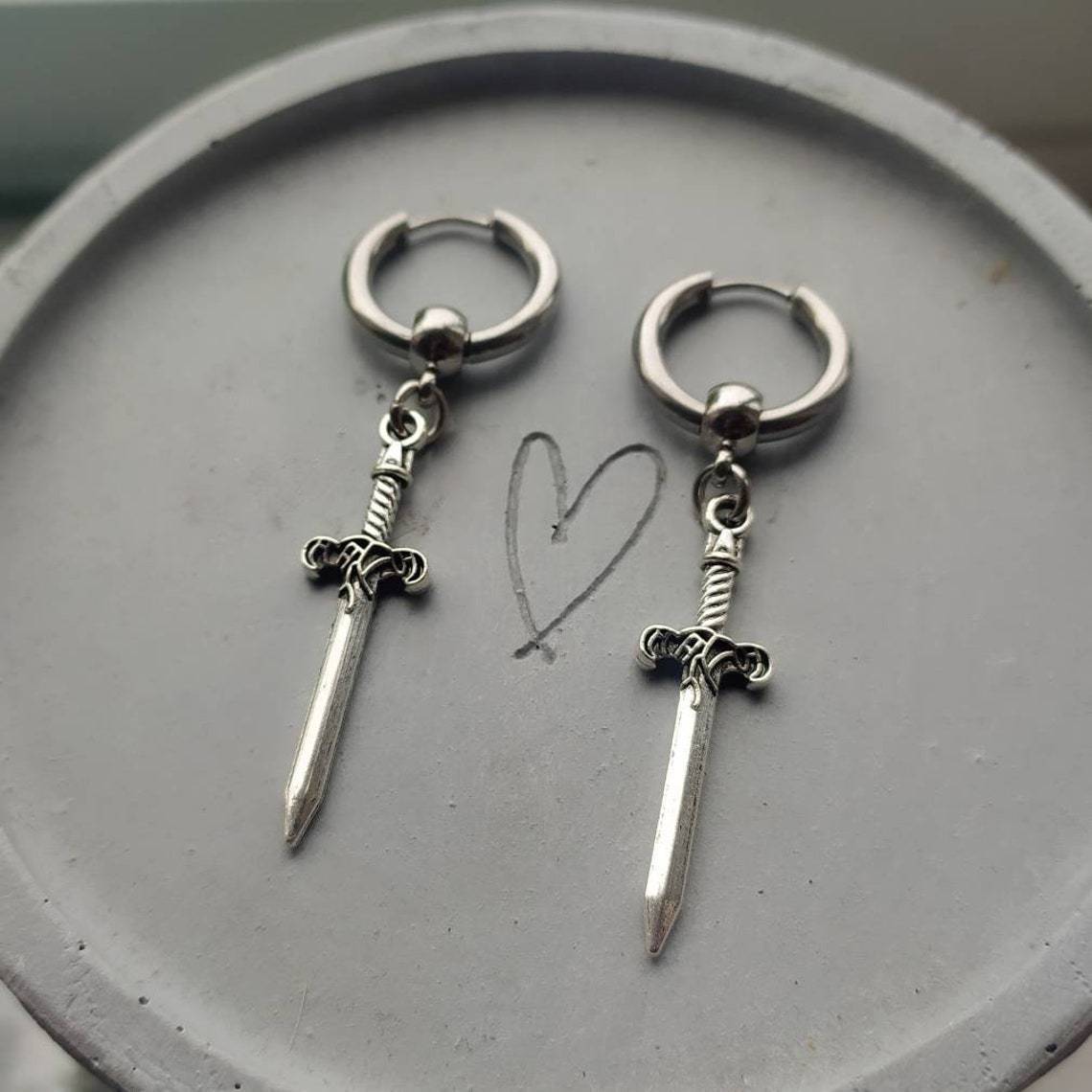 Men's Gothic Punk Earrings