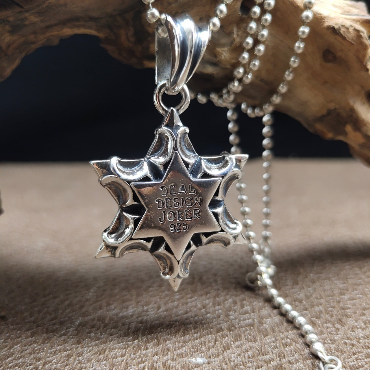 Hip Hop Punk Gothic Six Star Pendant