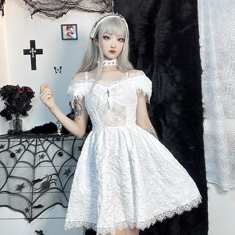 Dark Halloween Gothic Short Dress