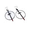 Black Bloody Sword Dagger Gothic Dark Exaggerated Earrings